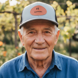 #1 Nagypapa Leather Patch Hat