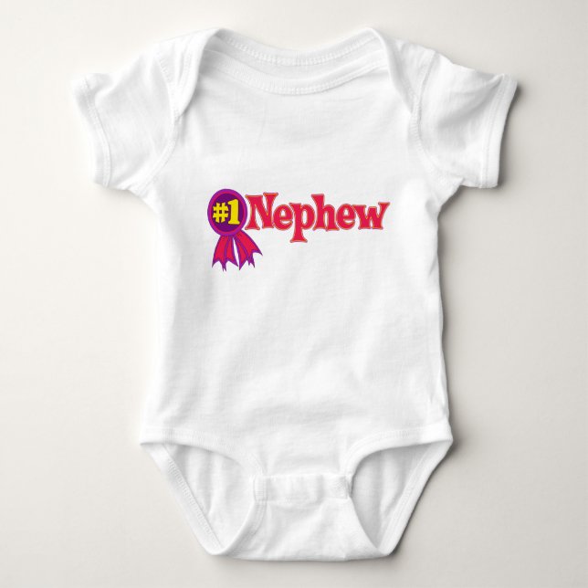 #1 Nephew Baby Bodysuit (Front)