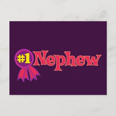 #1 Nephew Postcard