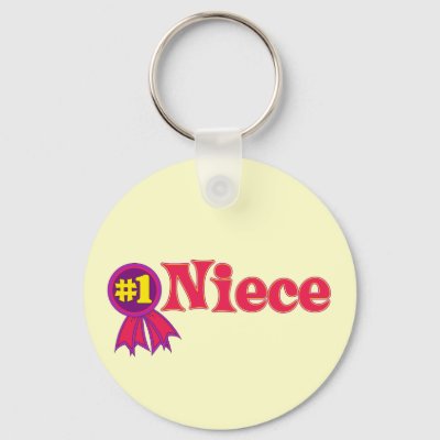 #1 Niece Keychain