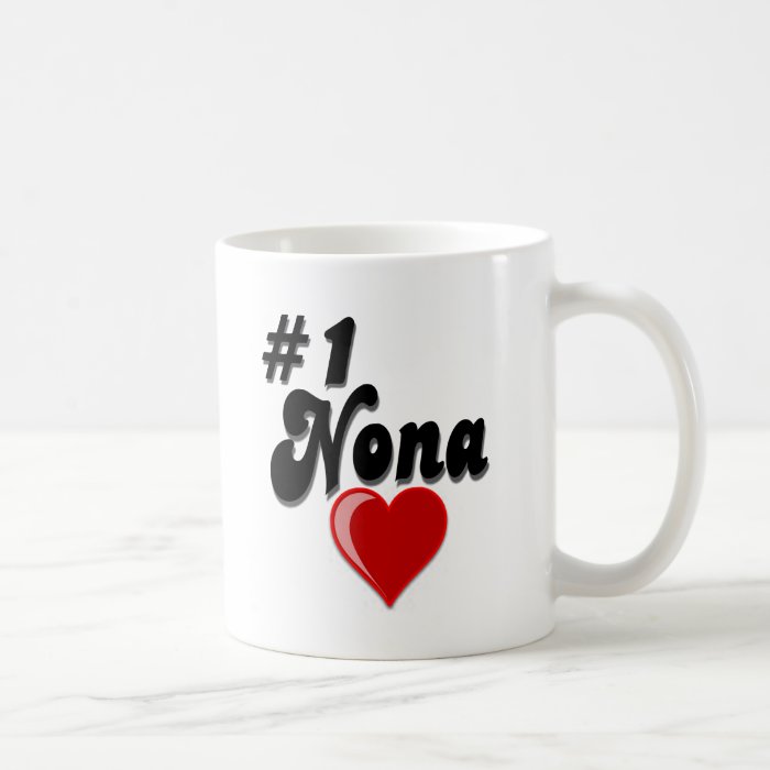 #1 Nona   Celebrate Grandparent's Day Coffee Mugs