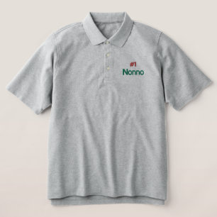 #1 Nonno Custom  Embroidered Polo Shirt