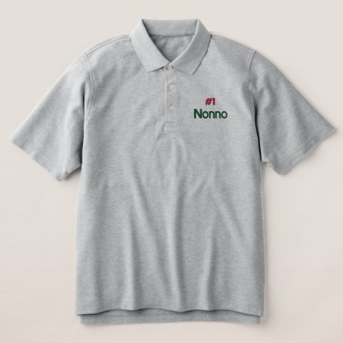 1 Nonno Custom  Embroidered Polo Shirt