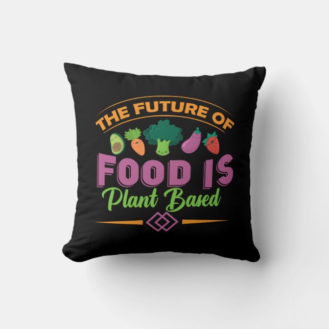 1 november World Vegan day1 Throw Pillow (Front)