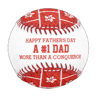 #1 NUMBER 1 DAD Conqueror HONG KONG Flag
