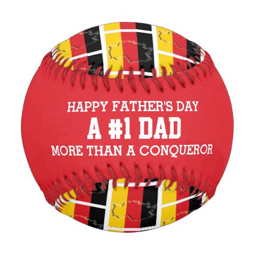 1 NUMBER 1 DAD Fathers Day GERMANY Flag Baseball