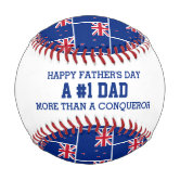 Merry Christmas and Happy New year on green ribbon Baseball, Zazzle