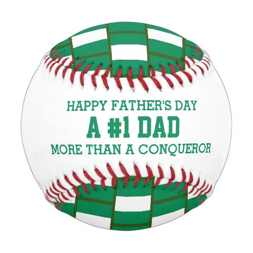 1 NUMBER 1 DAD Fathers Day NIGERIA FLAG Baseball