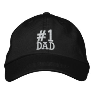 #1 Number One DAD Embroidered Cap