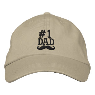 #1 Number One DAD Embroidered Cap