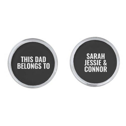 1 Number One Dad Fathers Day  Cufflinks