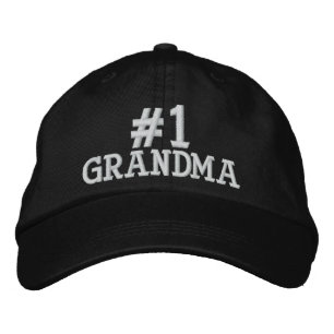 #1 Number One Grandma Embroidered Cap