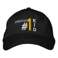 1 Number One KID BLACK Hat V01