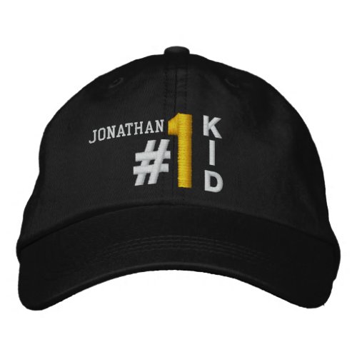 1 Number One KID BLACK Hat V01