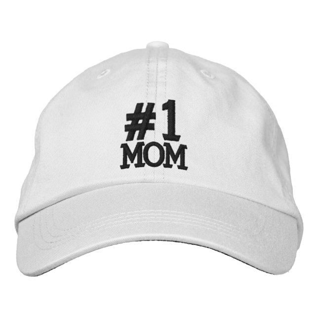 #1 Number One MOM Embroidered Cap (Front)