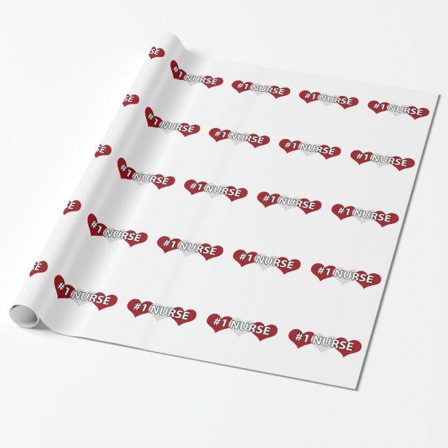 #1 Nurse Wrapping Paper (Unrolled)