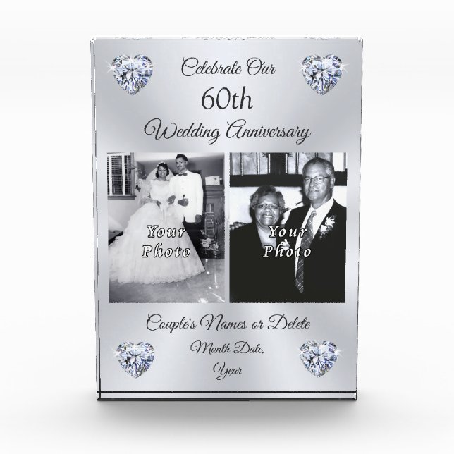 1 or 2 Photo, " Presents Acrylic Award (Front)