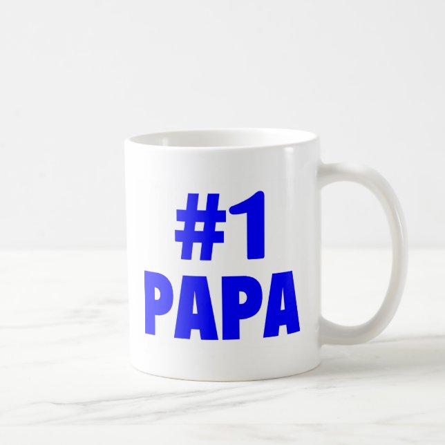 #1 Papa Coffee Mug (Right)