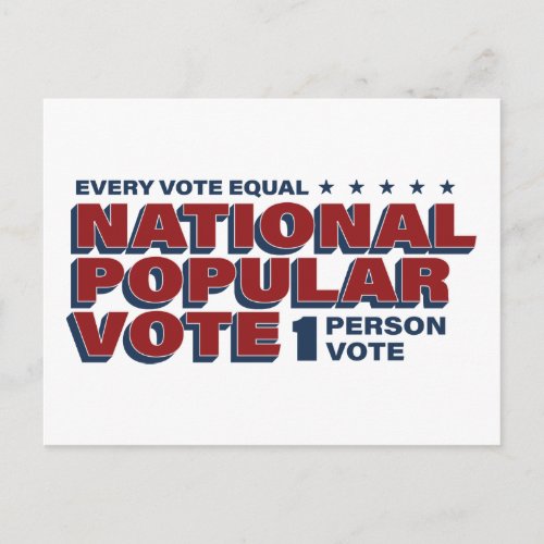 1 Person 1 Vote Post Card