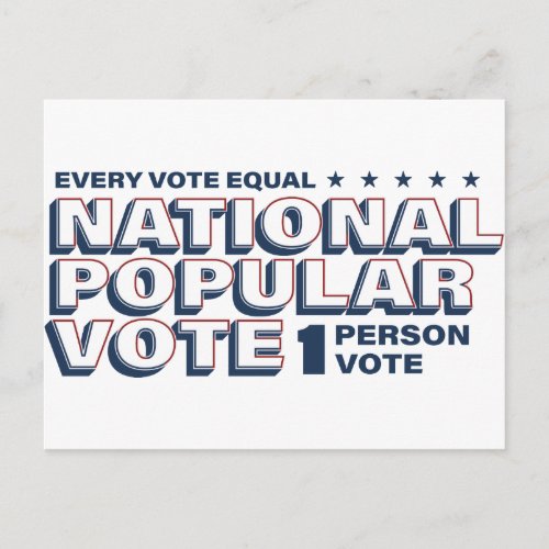 1 Person 1 Vote Postcard