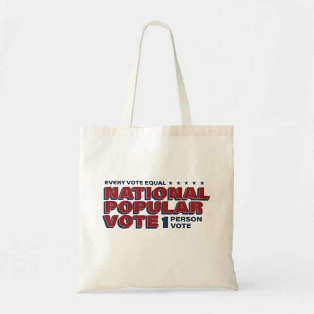1 Person 1 Vote Tote Bag (Front)