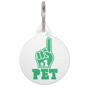 #1 Pet Best Pet Ever Dog Lover Art Pet Lover Art ID Tag
