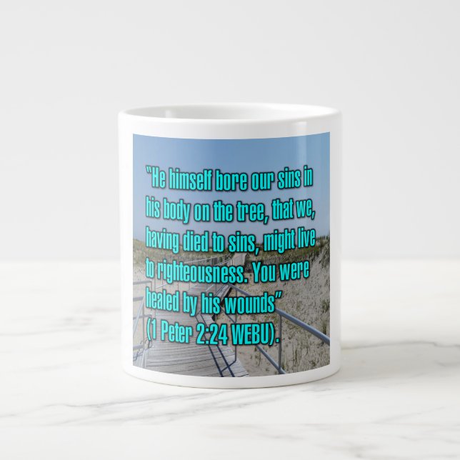 1 Peter 2:24 WEBU Mug (Front)
