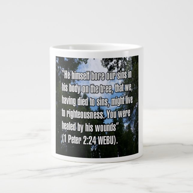 1 Peter 2:24 WEBU Mug (Front)