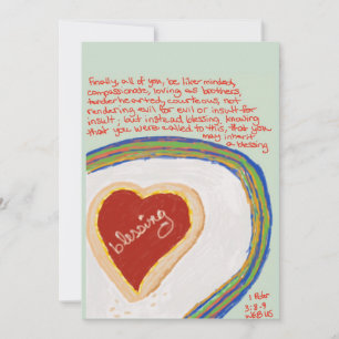 1 Peter 3:8–9 — Christian Blessing Lectio Divina Thank You Card