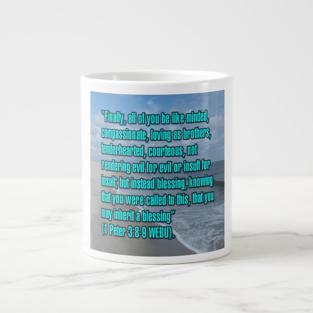 1 Peter 3:8-9 WEBU Mug (Front)