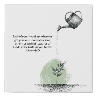 1 Peter 4:10 Bible Verse Christian Faith Wall Art
