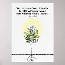 1 Peter 5:10 Christian Wall Art Home Decor