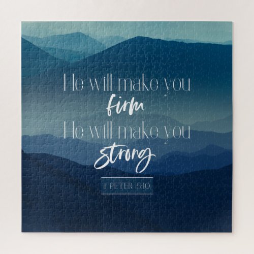1 Peter 510  He will make you firm strong Jigsaw Puzzle