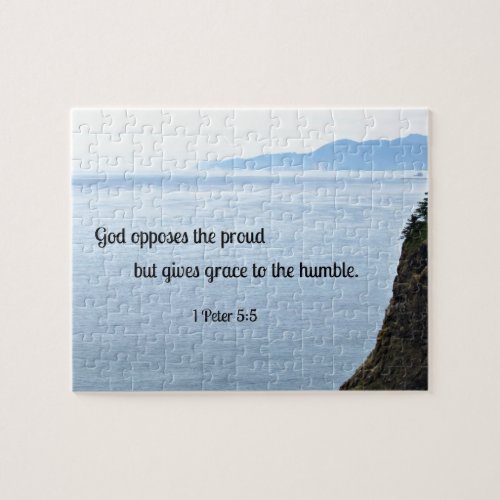 1 Peter 55 God opposes the proud but gives grace Jigsaw Puzzle