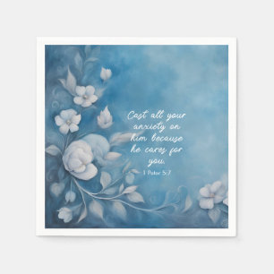 1 Peter 5:7 Bible Verse Image Napkins