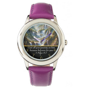 1 Peter 5:7 Christian Faith a waterfall  Watch
