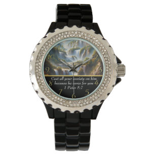 1 Peter 5:7 Christian Faith a waterfall Watch