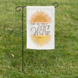 1 Peter 5:7 Garden Flag