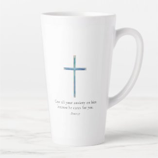 1 Peter 5:7 Minimalist Cross