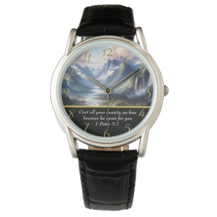 1 Peter 5:7 moutain lake  Watch