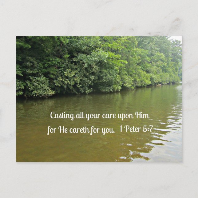 1 Peter 5:7 Postcard (Front)