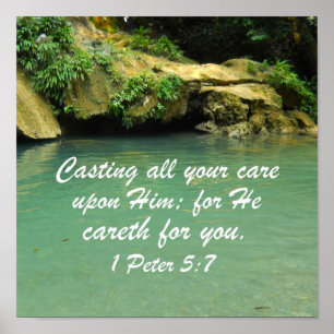 1 Peter 5:7 Poster