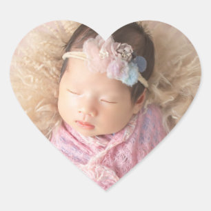 1 Photo Baby Heart Sticker
