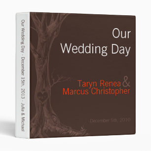 1" Photo Binder Scrapbook Fall Tree Initial Carvin