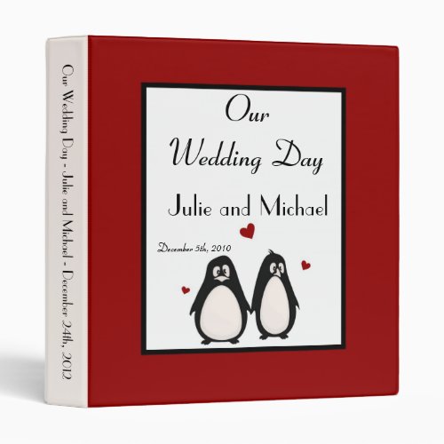 1 Photo Binder Scrapbook Penguin Love Couple Mate