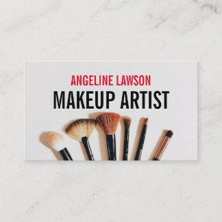 1 Photo Chic & Simple Makeup Artist Business Card