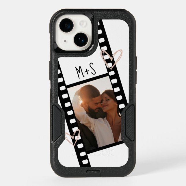 1 Photo Couples Filmstrip Boyfriend Girlfriend  Otterbox iPhone Case (Back)