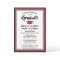 1 Photo Elegant Modern Red Black White Graduation