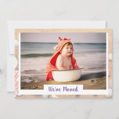 1 Photo Elegant Modern Weve Moved Beach Holidays Announcement