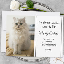 1 Photo Family Pet Funny Naughty List Humor Custom